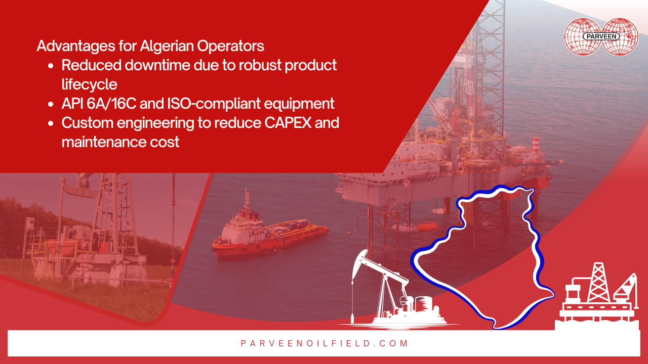 oil and gas equipment manufacturer in Algeria