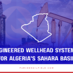Parveen wellhead system installed at a desert rig in Algeria’s Sahara Basin.