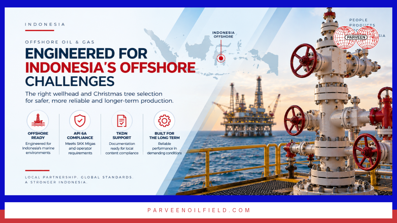 Indonesia's offshore upstream programs — from Java Sea platform wells to East Kalimantan deepwater projects — are expanding rapidly under SKK Migas's 2026 development push. Selecting wellhead and Christmas tree equipment for these environments requires a structured technical evaluation that addresses offshore-specific pressure, corrosion, documentation, and regulatory requirements. This guide provides that framework.