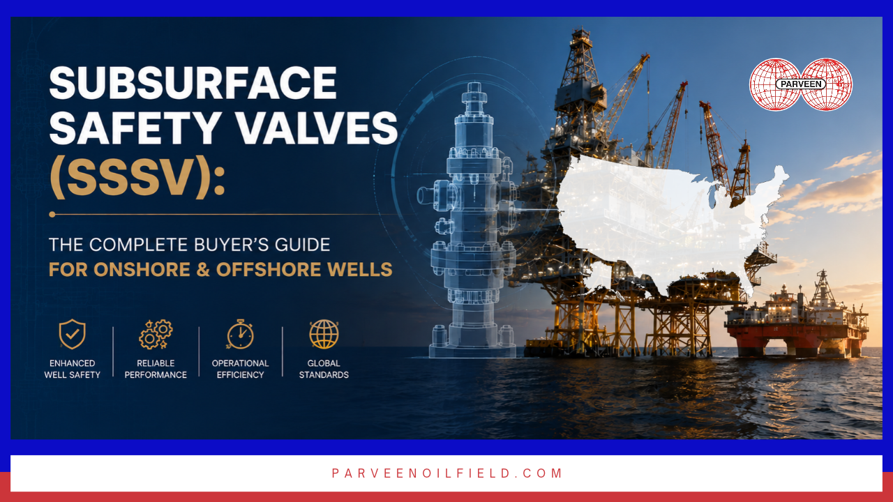 Everything U.S. operators, EPCs, and service companies need to know before purchasing a subsurface safety valve — TRSV vs WRSV, API 14A 13th Edition requirements, setting depth, seal compound selection, and supplier qualification. From Parveen Industries, API-compliant SSSV manufacturer.